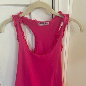 Michael Stars Pink Ruffle Tank Size Small